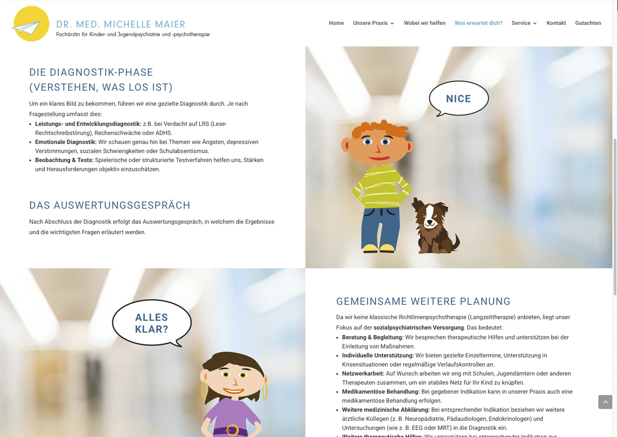 Internetauftritt ZahnMedizinPraxis Stockleben