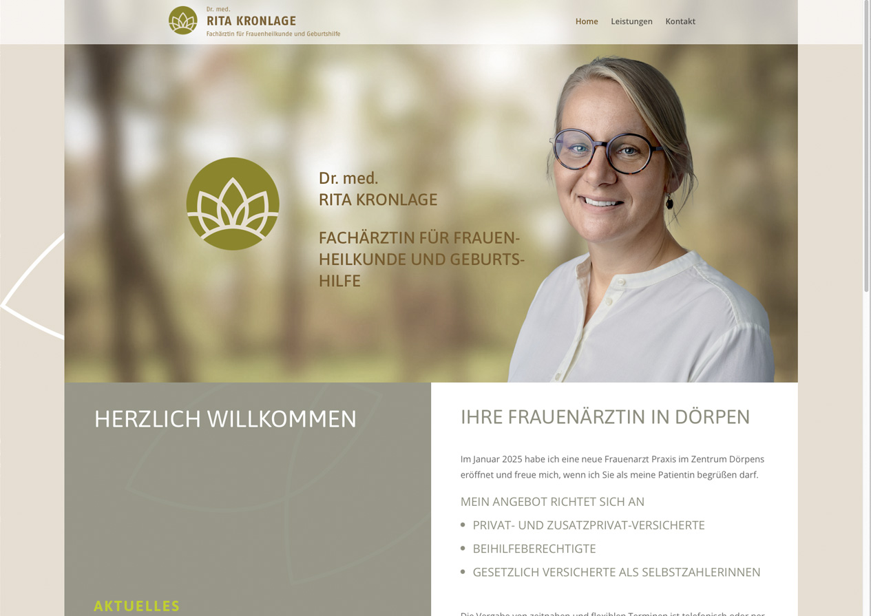 Internetauftritt ZahnMedizinPraxis Stockleben